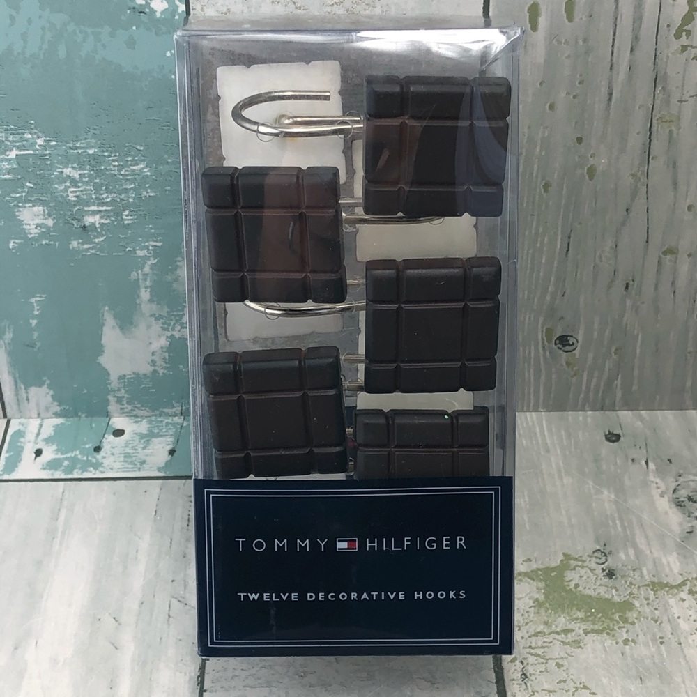 Tommy Hilfiger Shower Curtain Hooks NWT